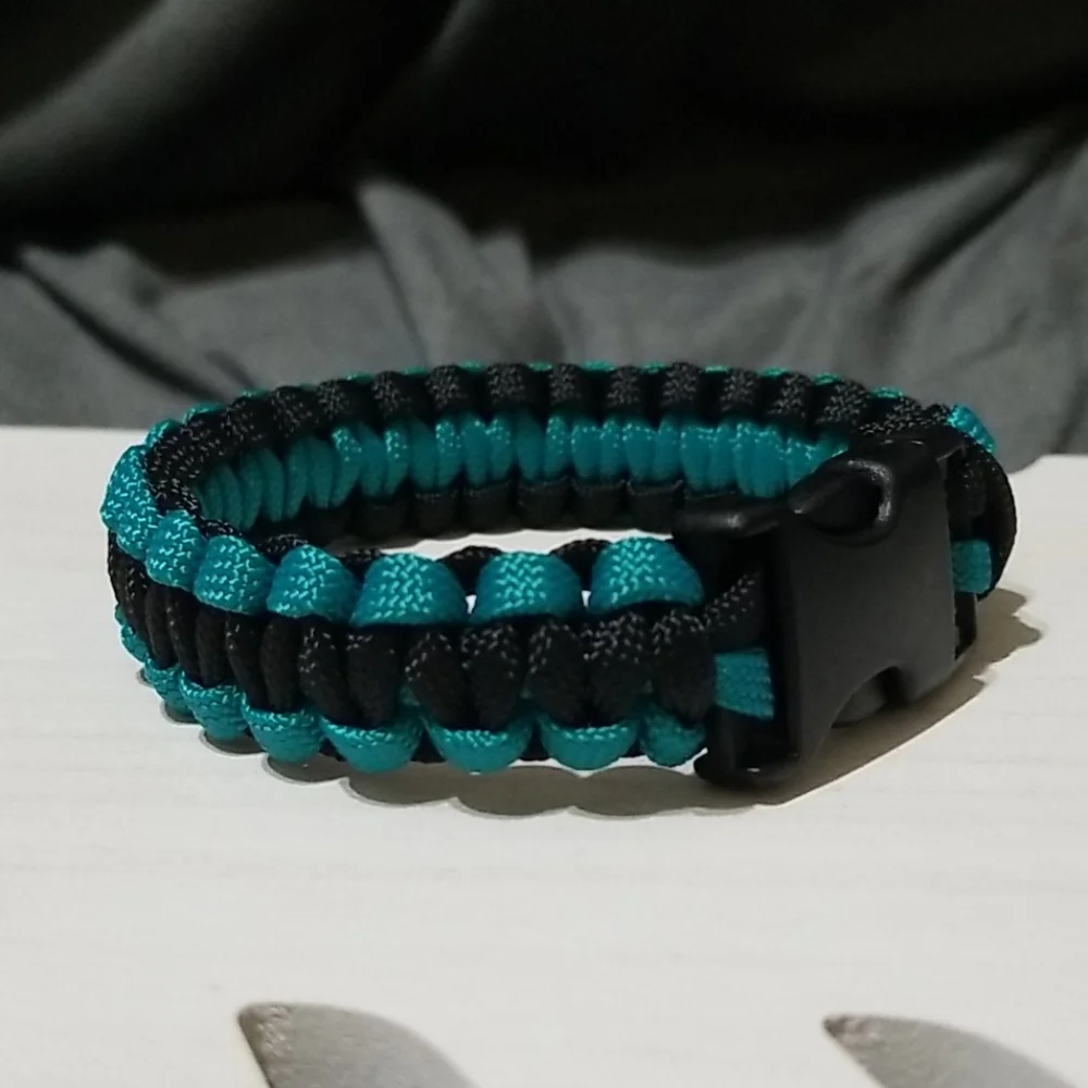 Black and Blue Paracord Bracelet